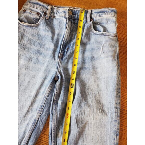 Abercrombie & Fitch Jeans 29 / 8 Womens 90s Straight Ultra High Rise Destroyed - Picture 12 of 14